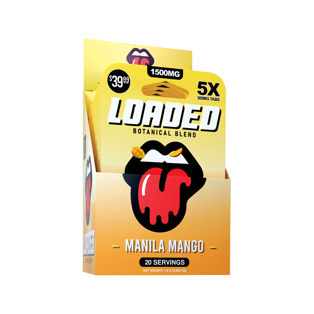 Loaded 1500MG Manila Mango display pack