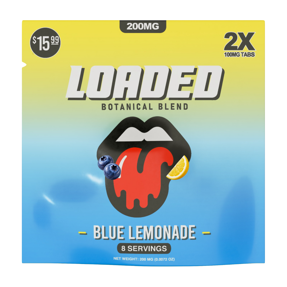 Loaded 200MG Blue Lemonade pouch