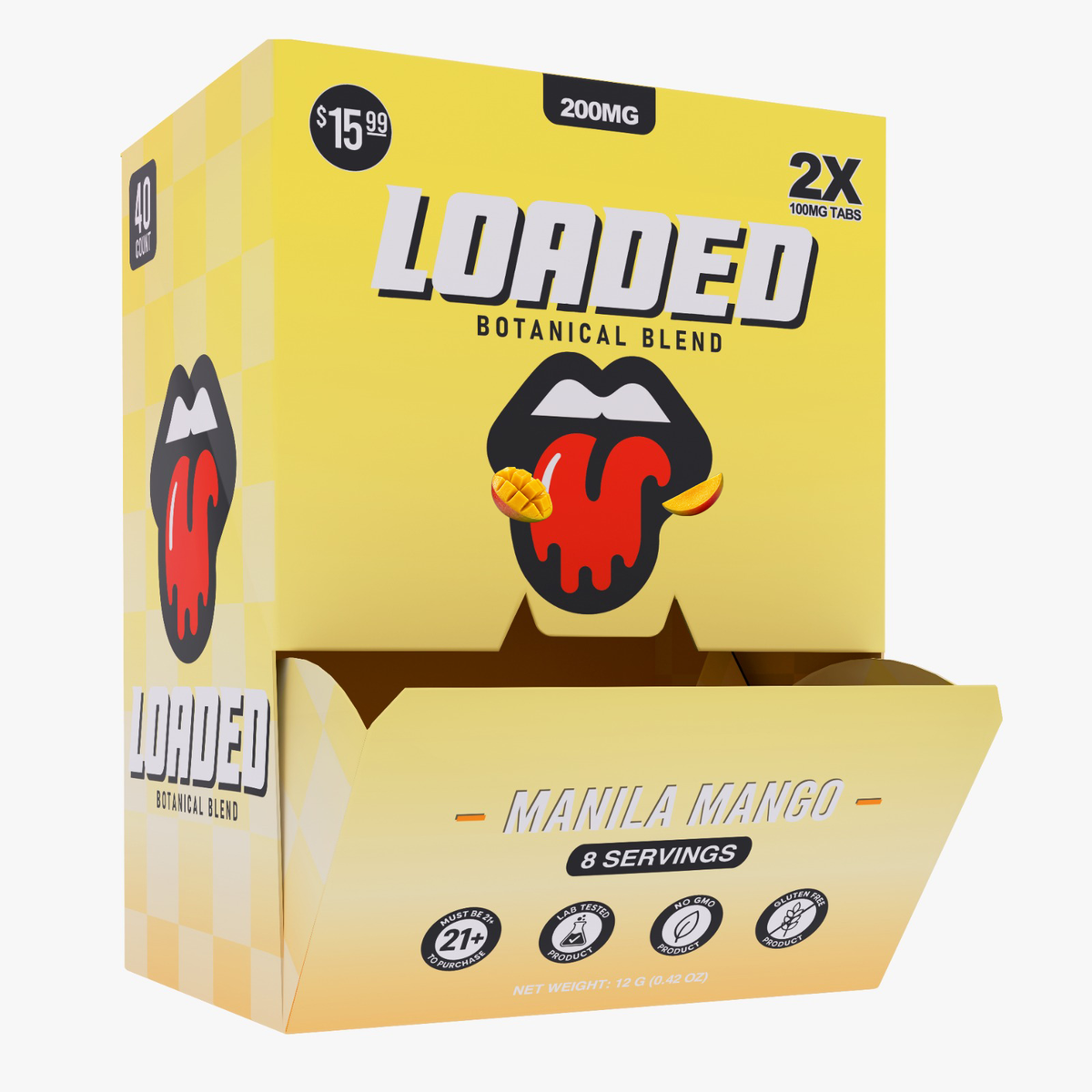 Loaded 200MG Manila Mango packaging